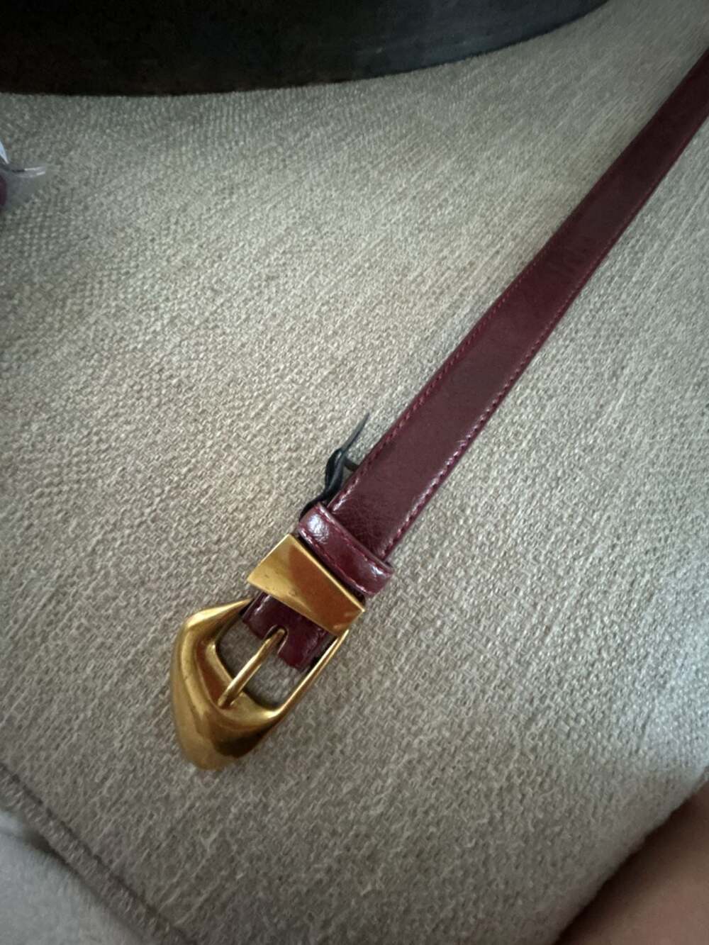 8 Other Reasons Harper Belt 1XL/2XL Burgundy w Brushed Brass Buckle